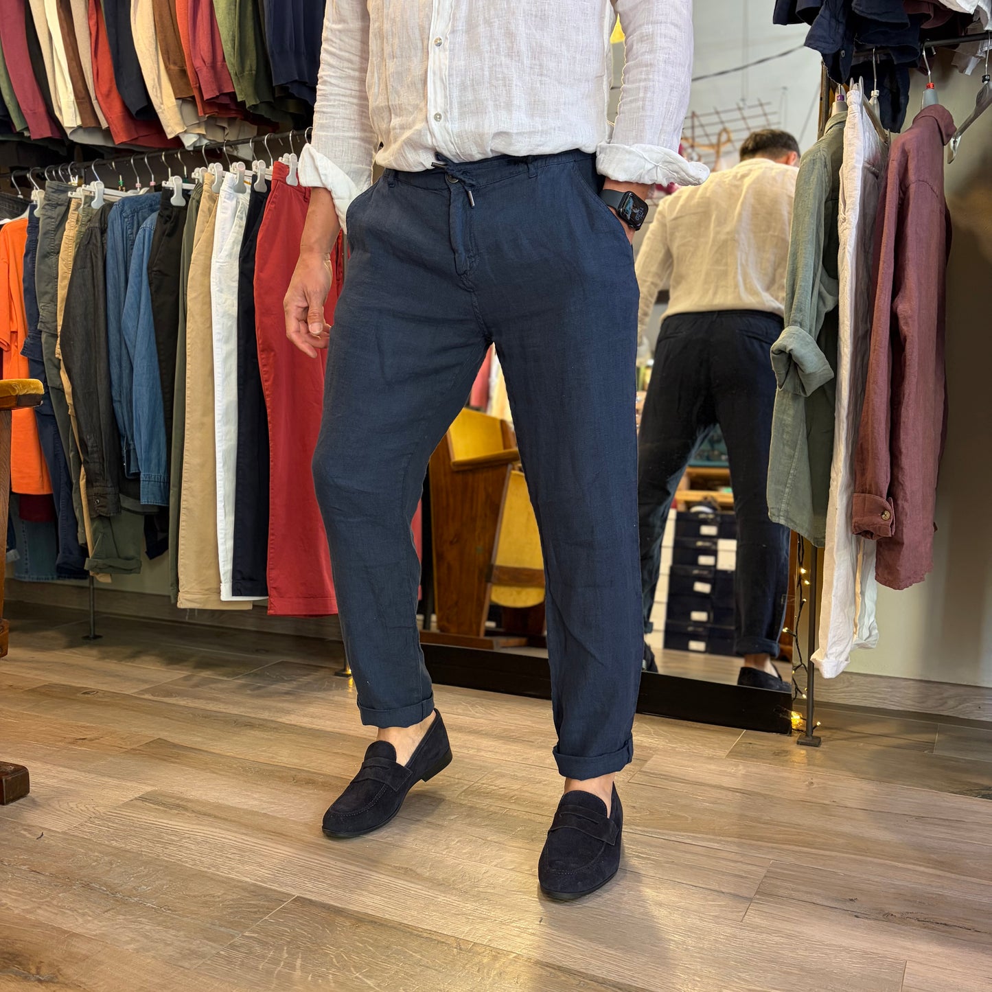DINHO - pantalaccio lino sartoriale