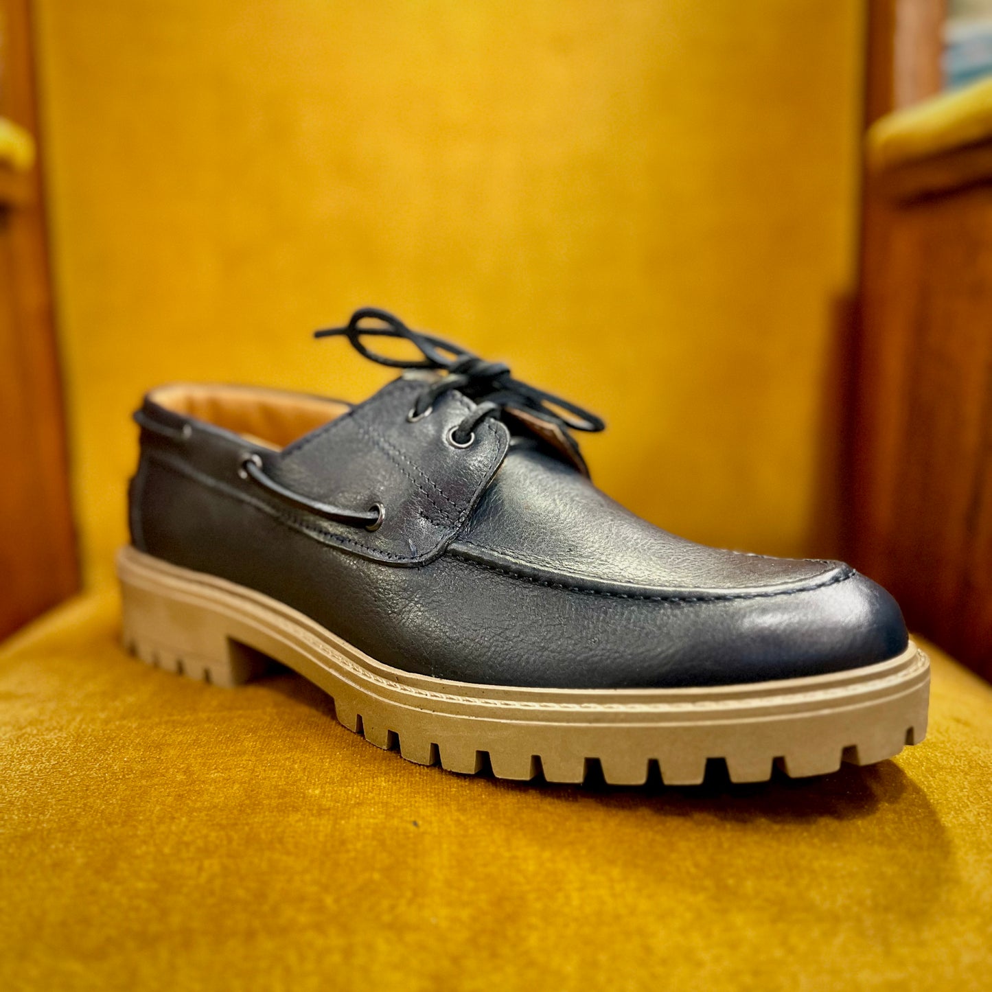 BOBBY - barchetta pelle carroarmato