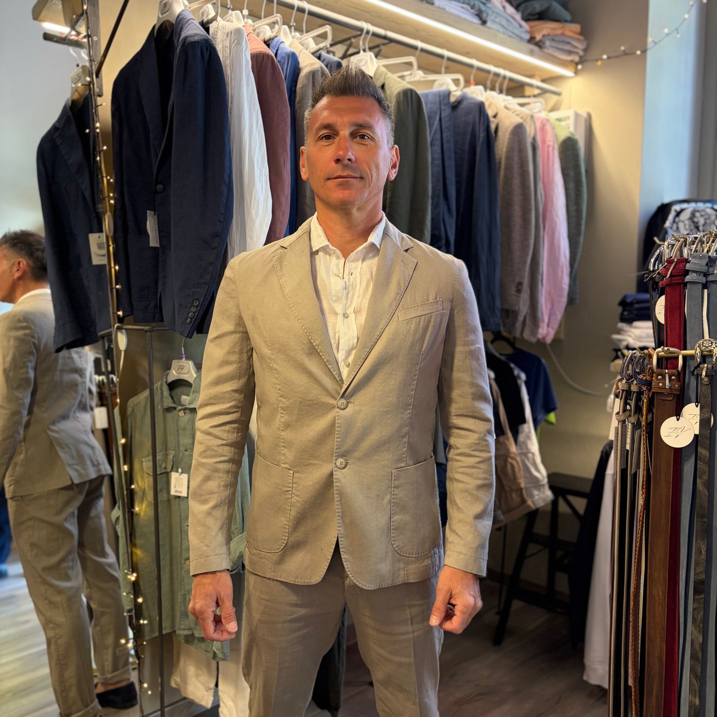 MIKE - giacca misto lino sartoriale