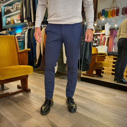 JENNA – pantalone gessato sartoriale