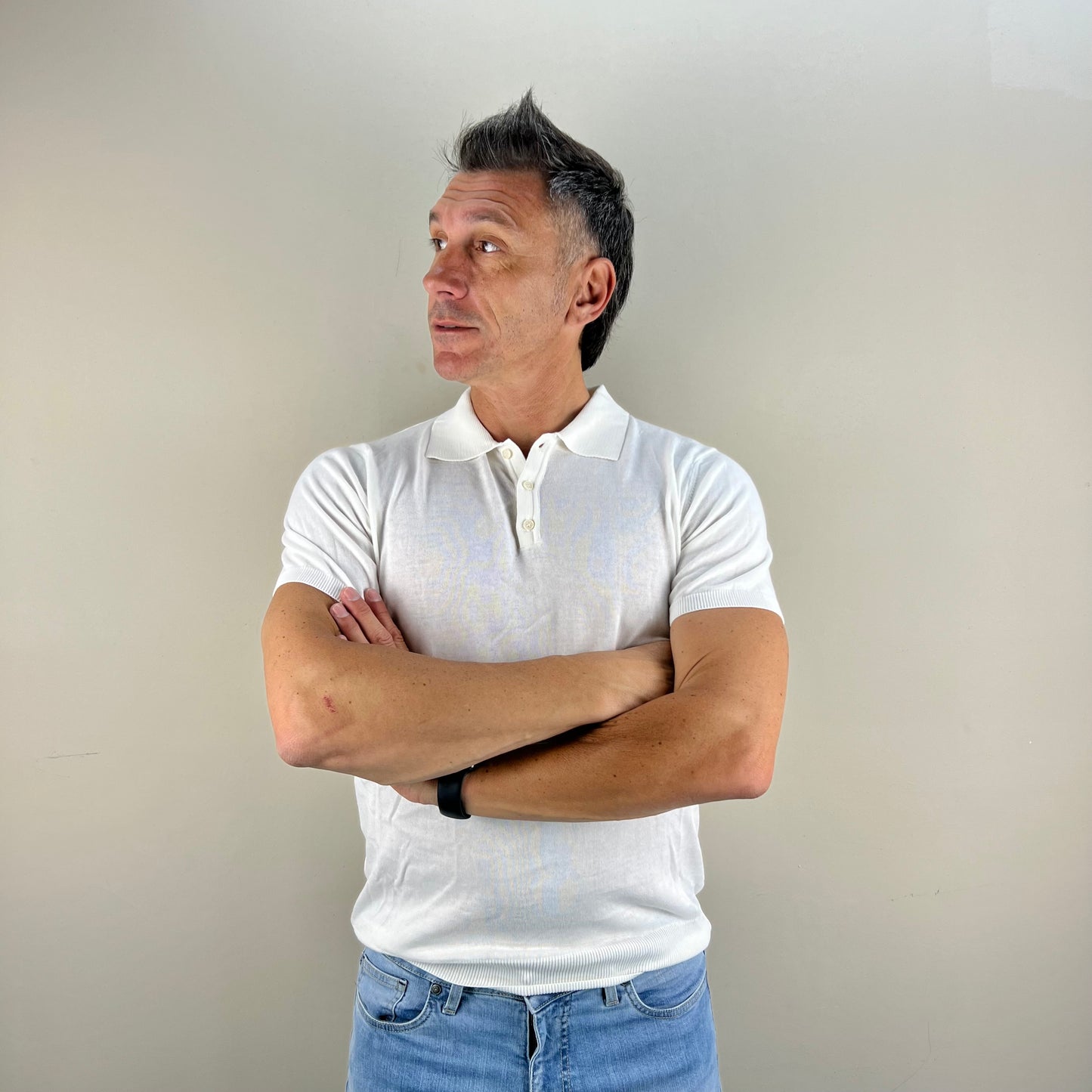NICK - polo in maglia sartoriale