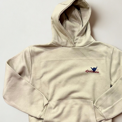 I’M ORIGINAL - felpa cappuccio beige