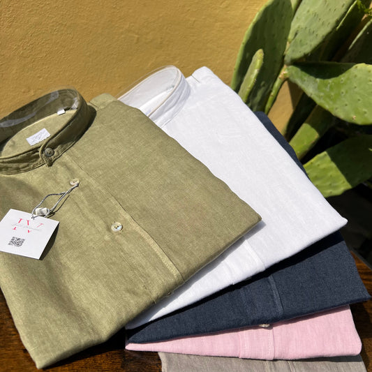 MOU KOREANA - camicia lino sartoriale koreana