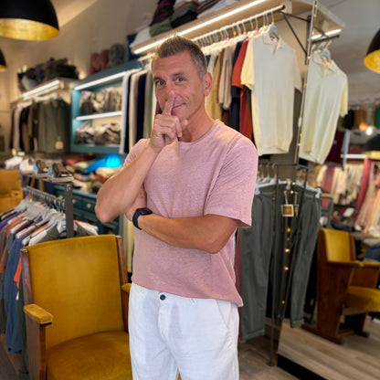 MOU - t-shirt lino sartoriale