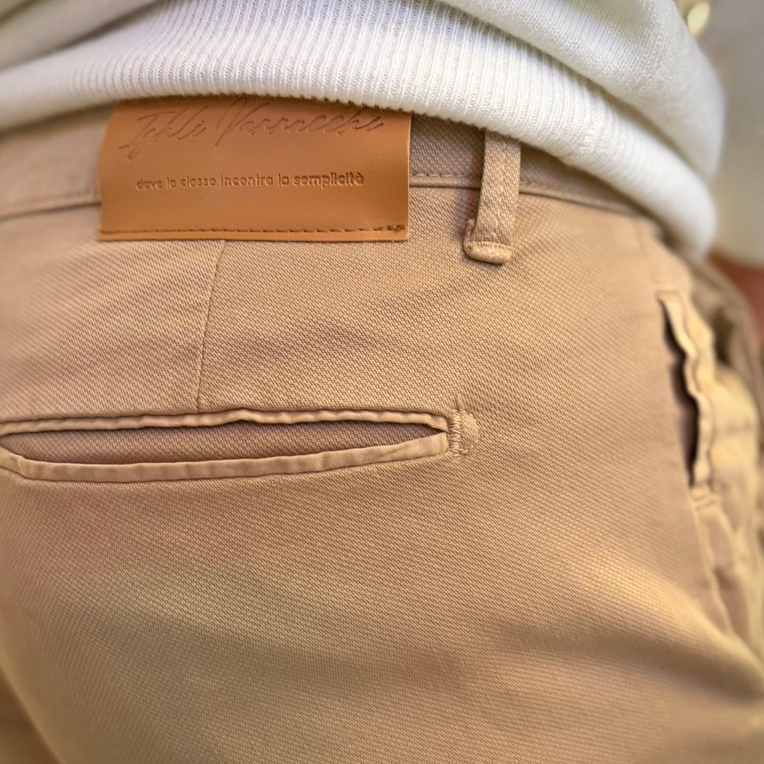 CESAR – pantalone chino nido d’ape sartoriale