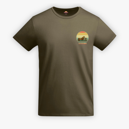 AIRE LIBRE - t-shirt verde militare con stampa