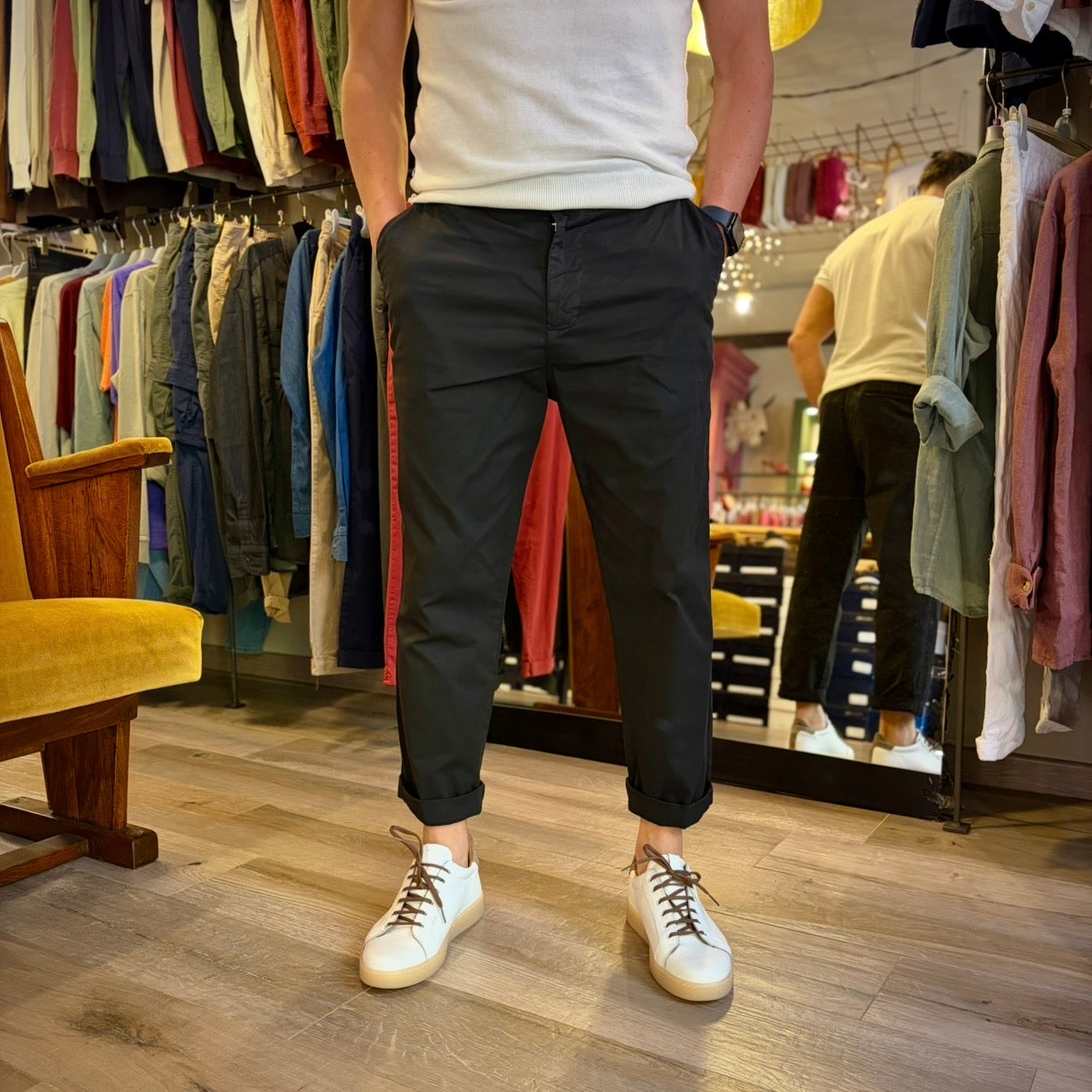 NOAH - pantalone loose fit leggero sartoriale