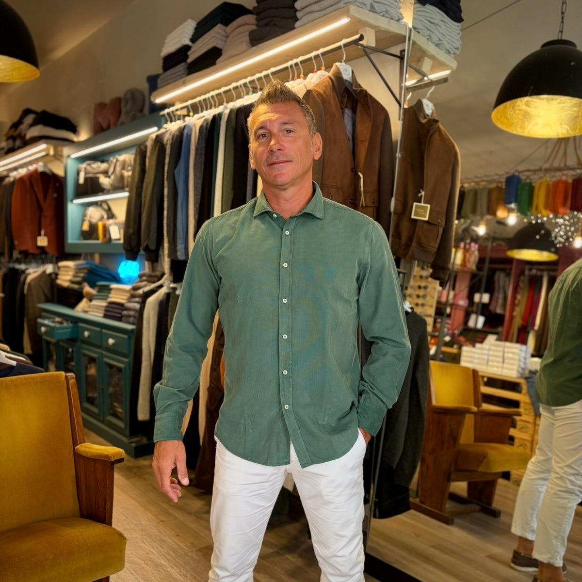 BREHME – camicia costine velluto sartoriale