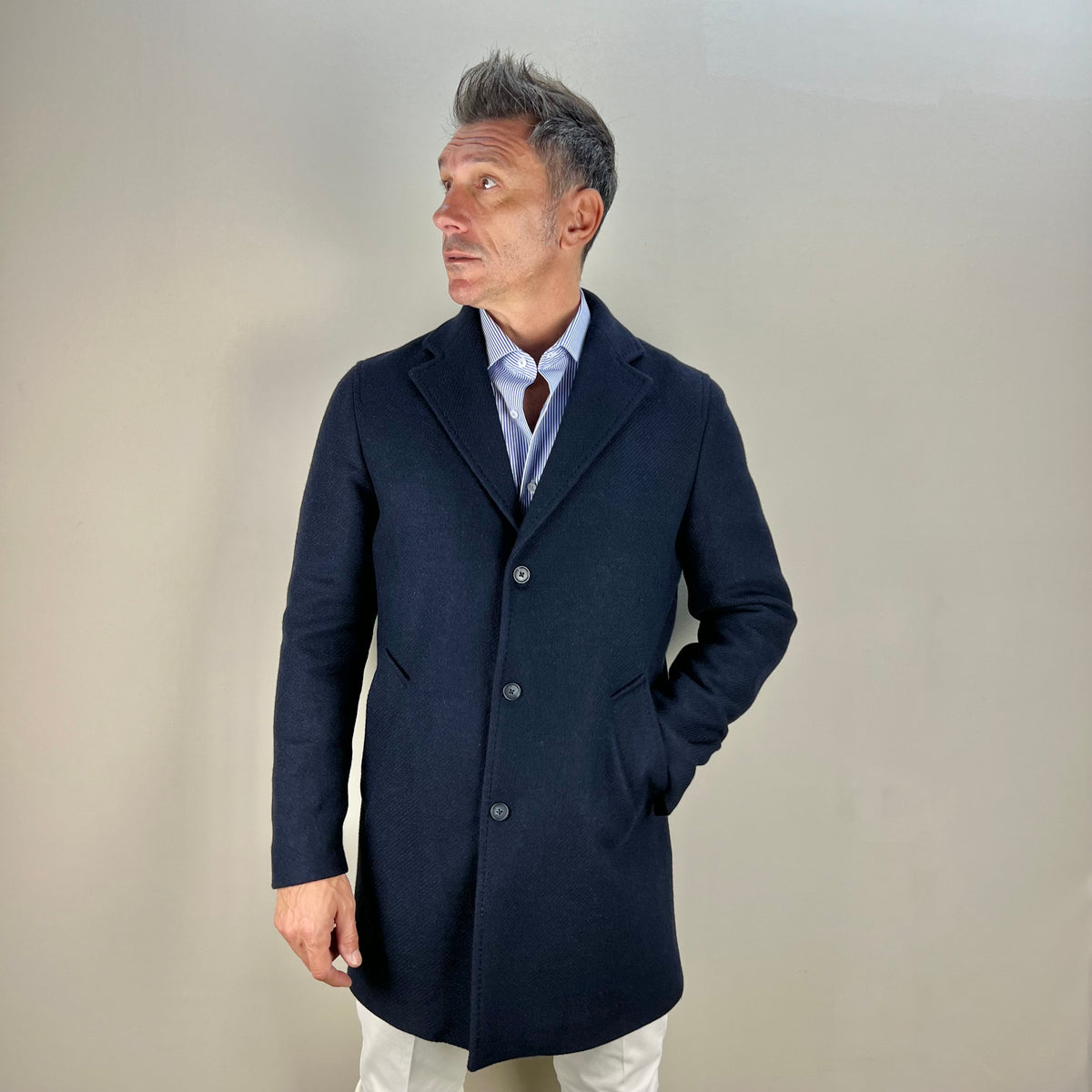 VIALLI  – cappotto lana sartoriale
