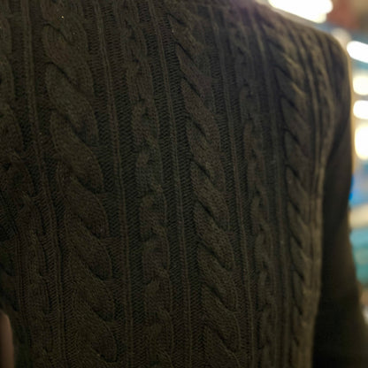 BUFFON – maglione collo alto trecciato