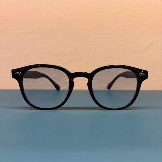 STEPH – occhiali neri lente azzurra
