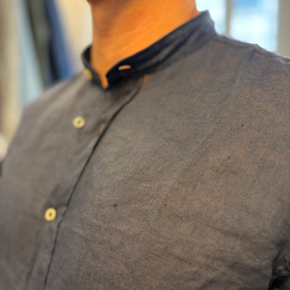MOU KOREANA - camicia lino sartoriale koreana