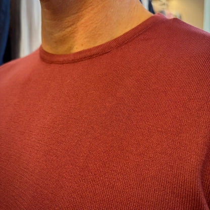 ISACK - t-shirt in maglia sartoriale