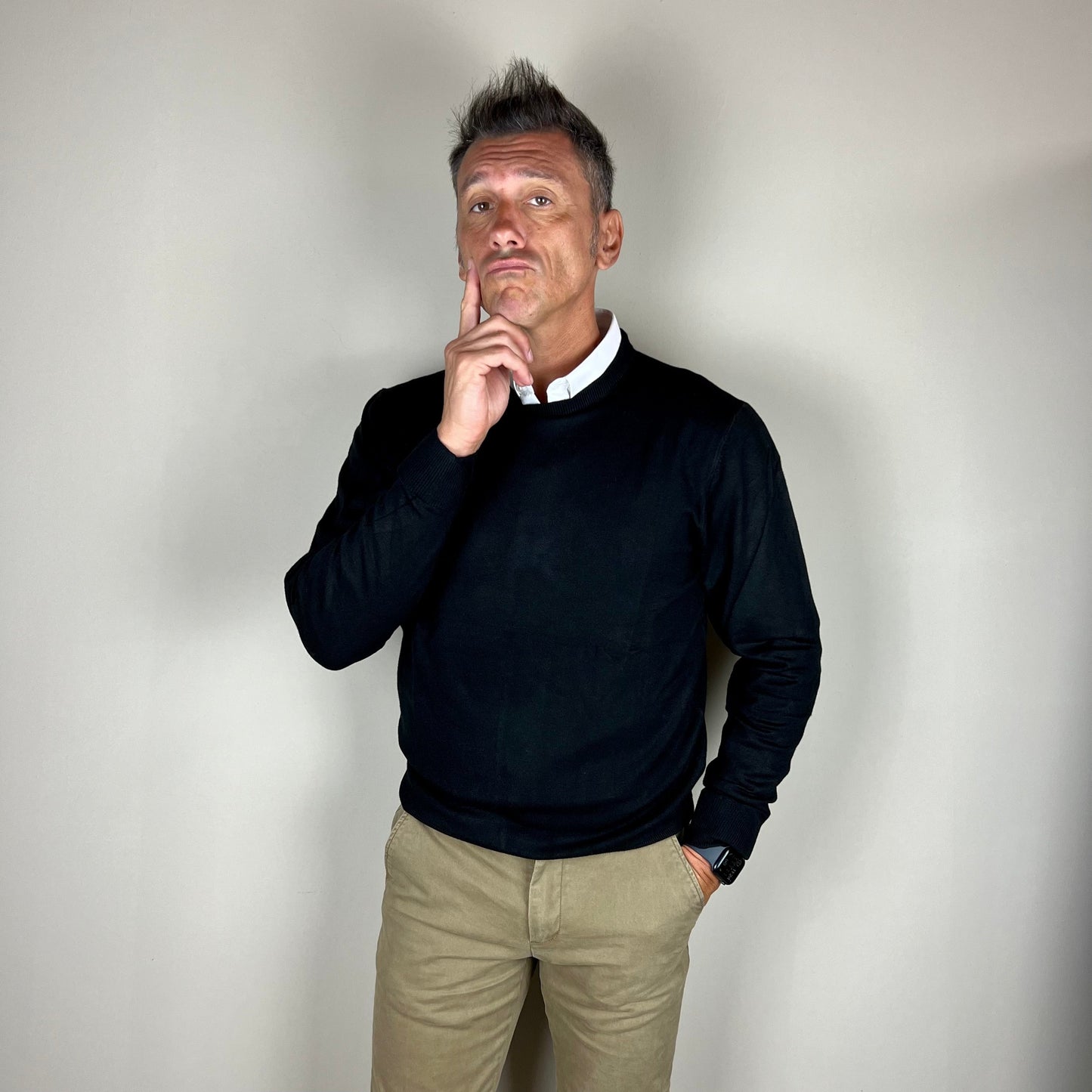 DUCA – maglioncino paricollo sartoriale