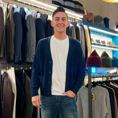 RICHARD – cardigan in maglia sartoriale