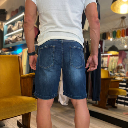 HOLLY - bermuda jeans scuro