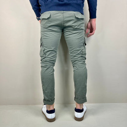 TRAPATTONI – pantalone cargo sartoriale leggero