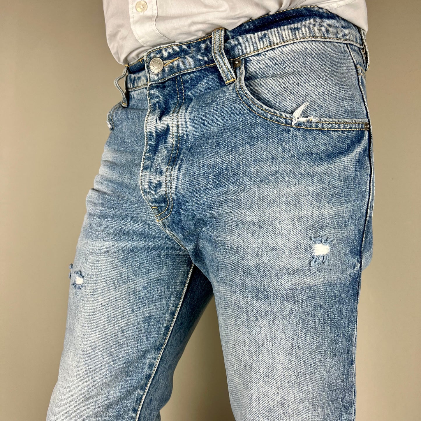 KIDDY - jeans strappi