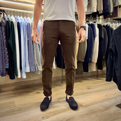 CESAR LIGHT – pantalone chino nido d’ape sartoriale