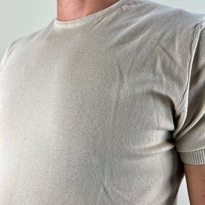 ISACK - t-shirt in maglia sartoriale