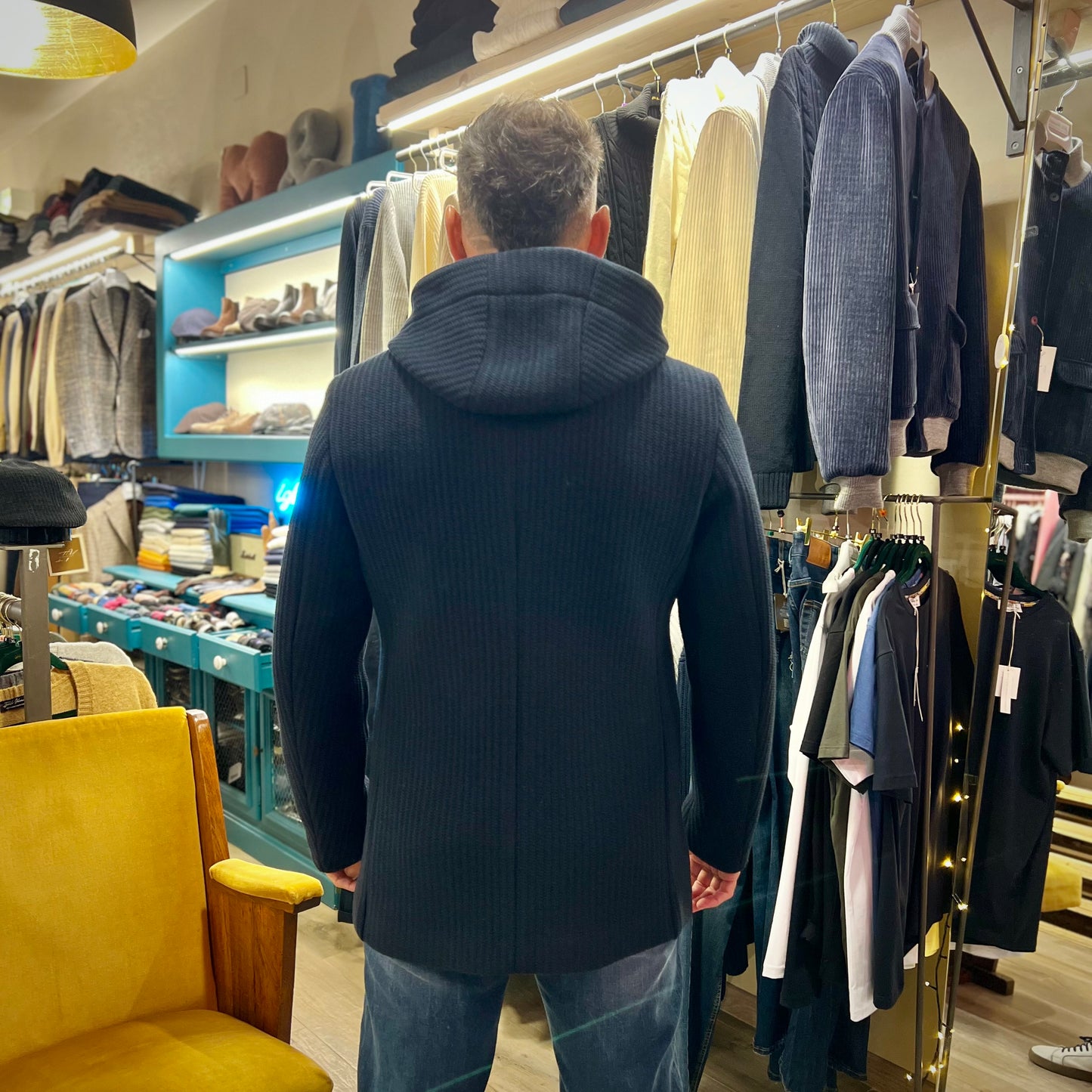 ZANETTI – giacca sartoriale blu lana