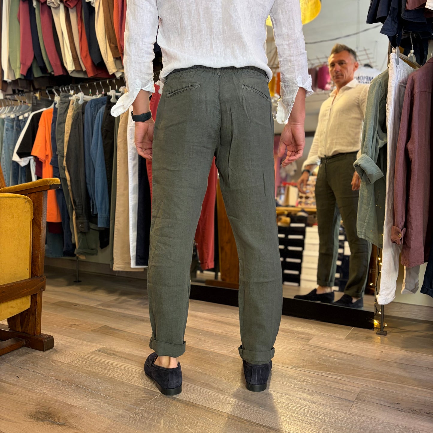 DINHO - pantalaccio lino sartoriale