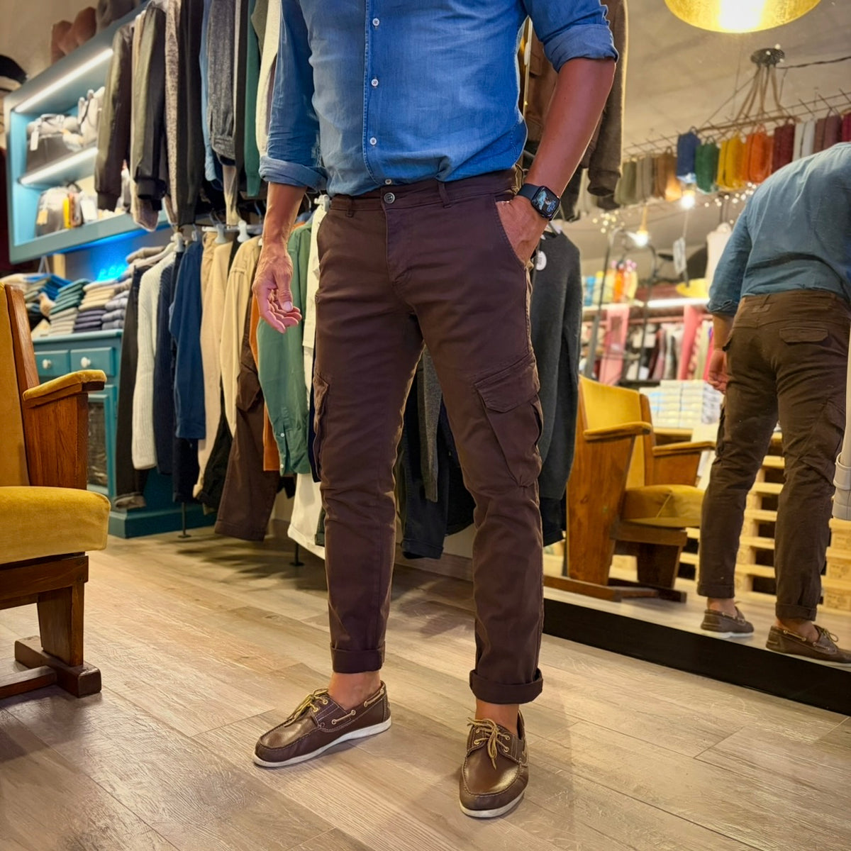 DONADONI – pantalone cargo sartoriale