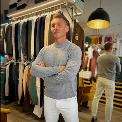 MANCINI LUPETTO  – maglione cashmere sartoriale