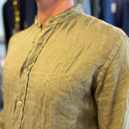MOU KOREANA - camicia lino sartoriale koreana
