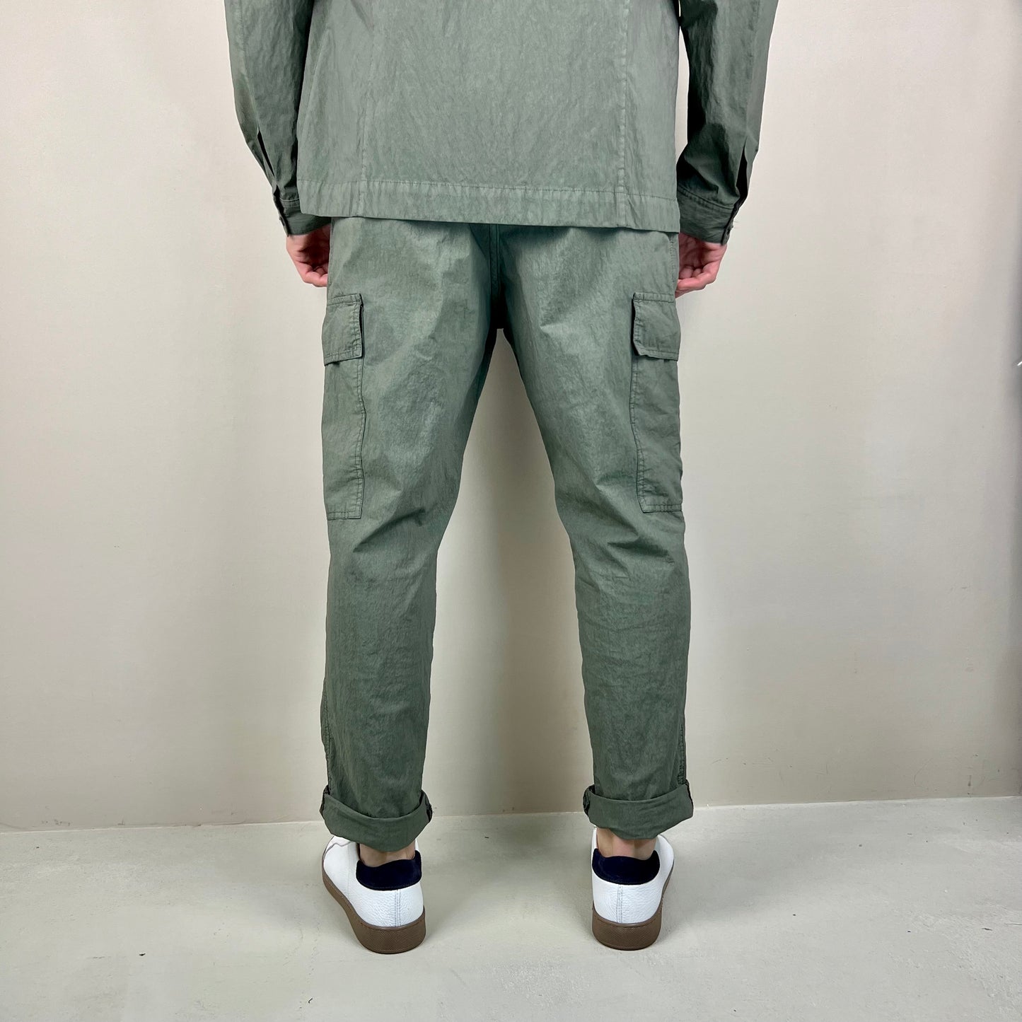 KLOPP – pantalone stone cargo sartoriale loose fit