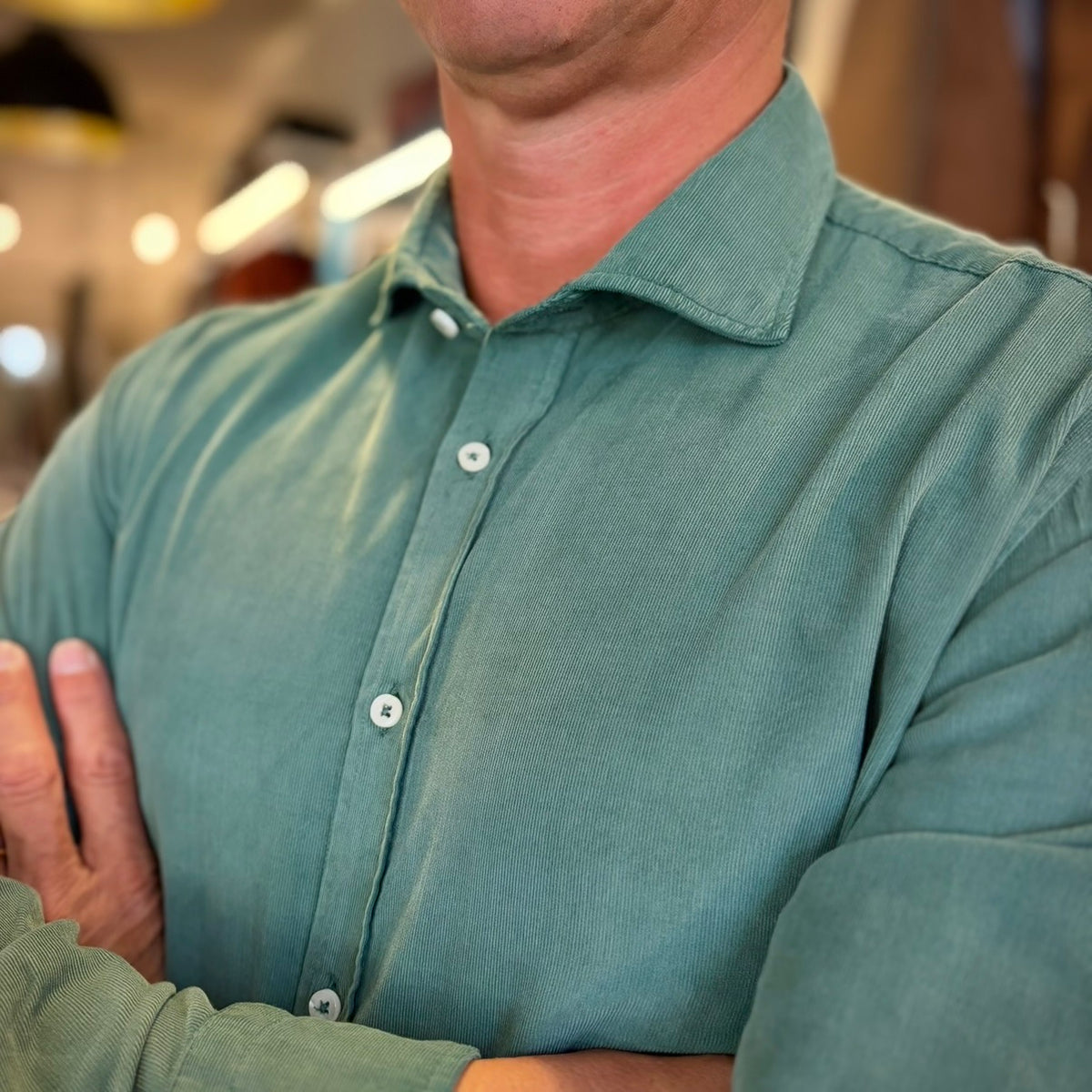 BREHME – camicia costine velluto sartoriale