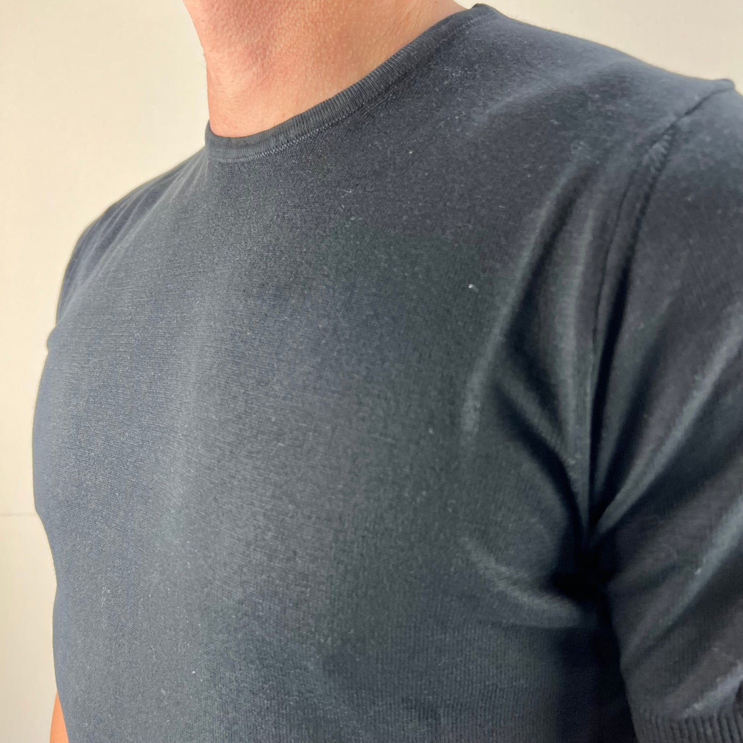 ISACK - t-shirt in maglia sartoriale