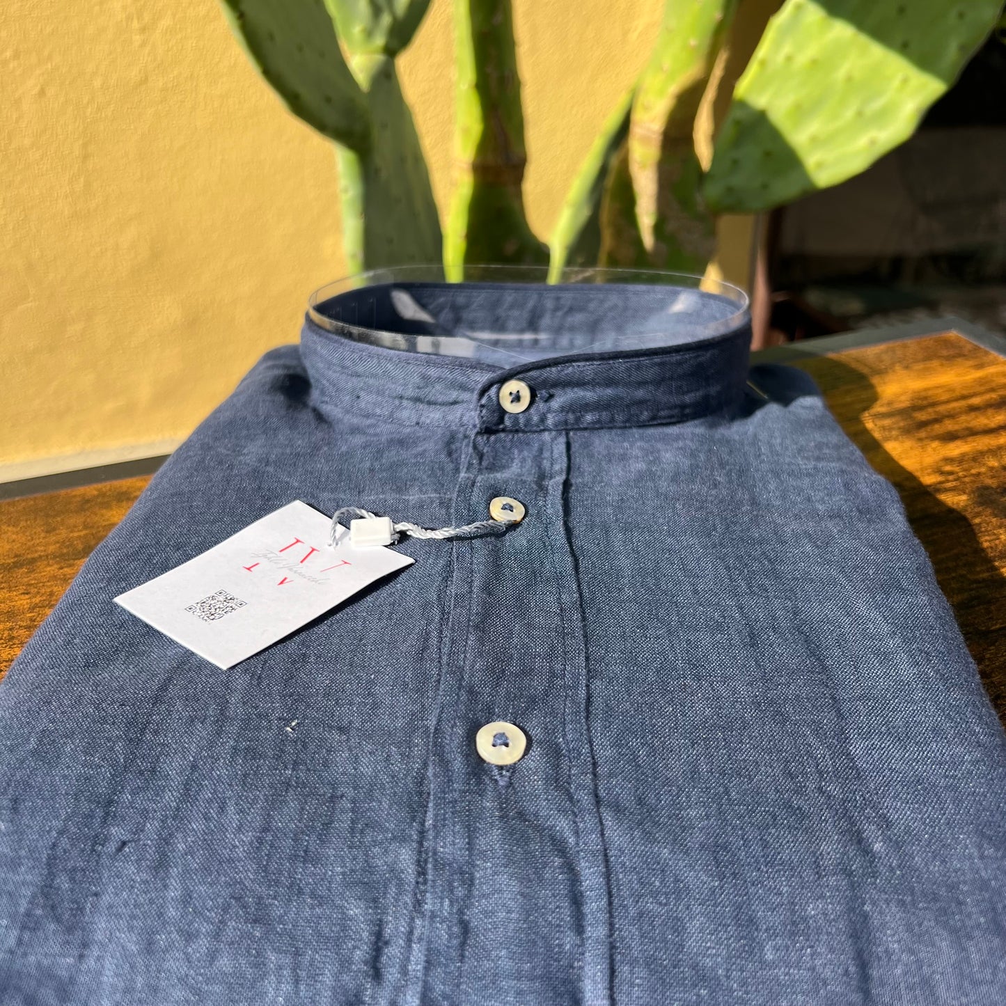 MOU KOREANA - camicia lino sartoriale koreana
