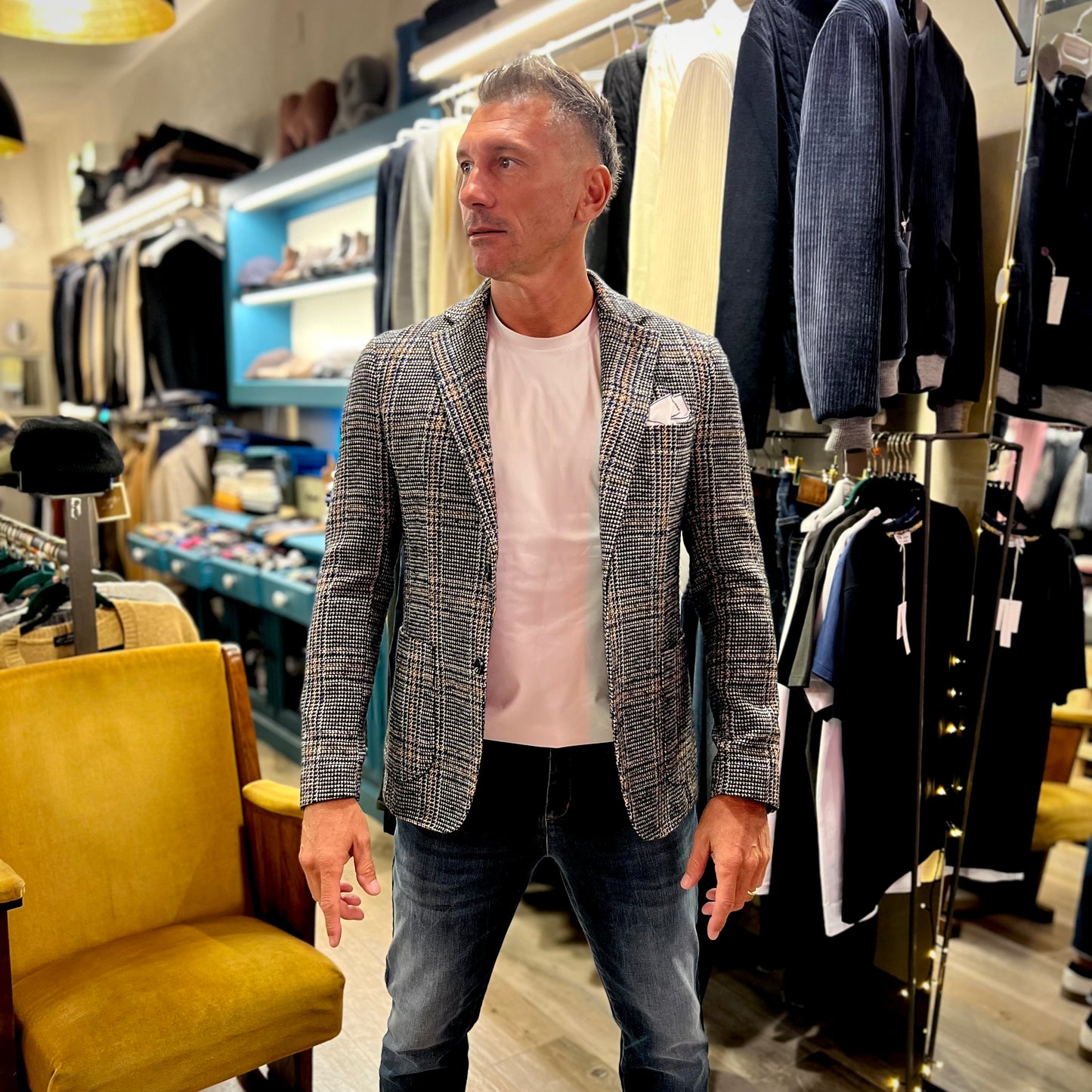 FACCHETTI – giacca tartan sartoriale