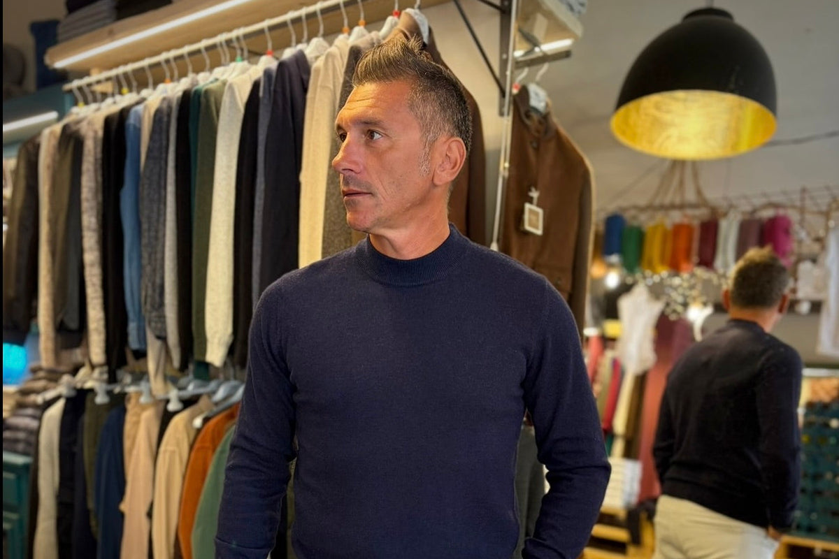 MANCINI LUPETTO  – maglione cashmere sartoriale
