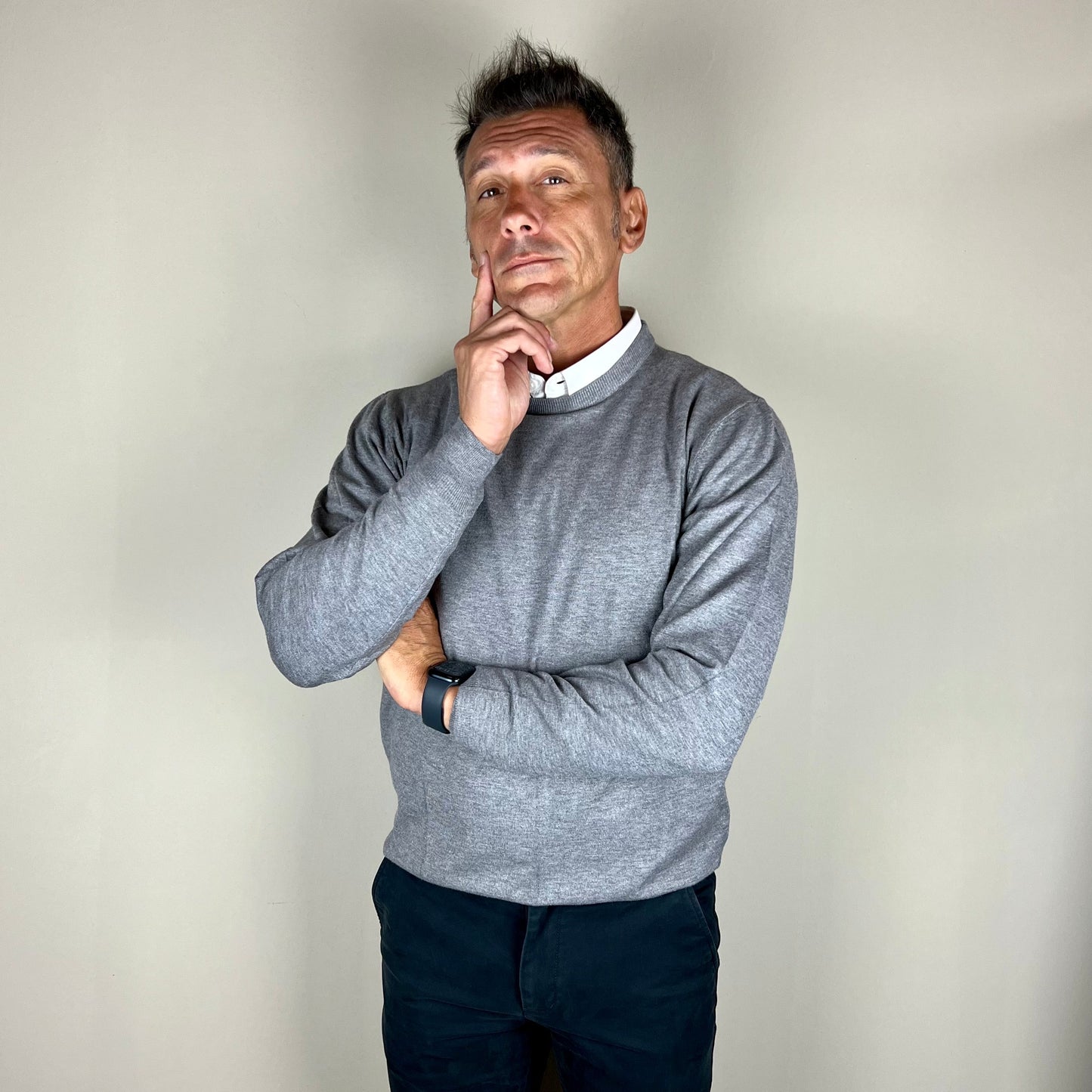 DUCA – maglioncino paricollo sartoriale