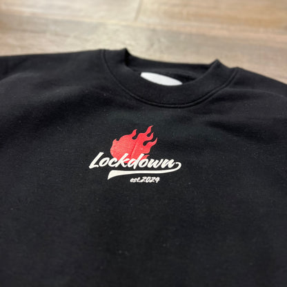 NO RULES - felpa girocollo nera