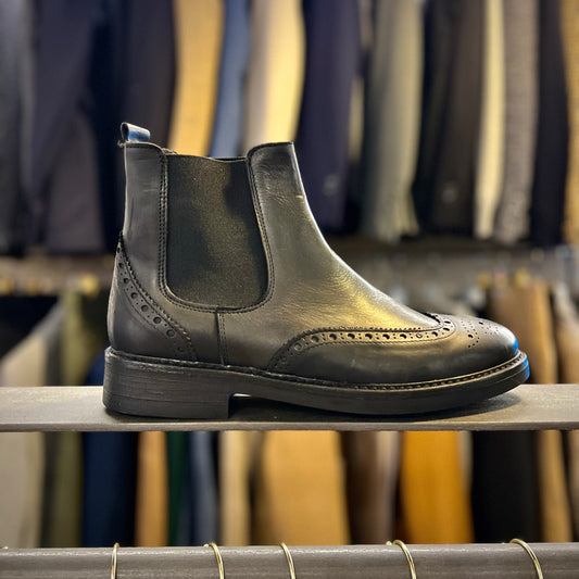 STONE - stivale pelle dettagliato