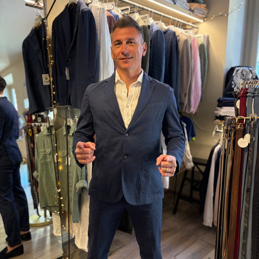 MIKE - giacca misto lino sartoriale