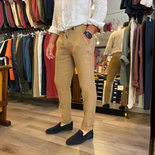 DINHO - pantalaccio lino sartoriale