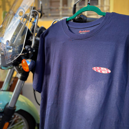 SURF CLUB - t-shirt blu heavy con stampa