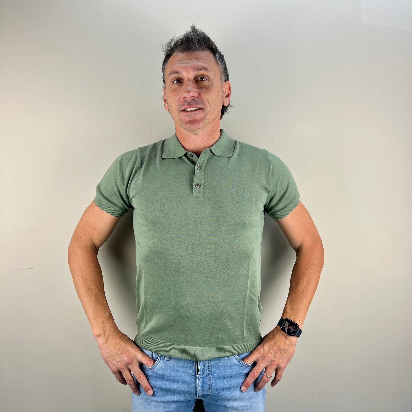 NICK - polo in maglia sartoriale