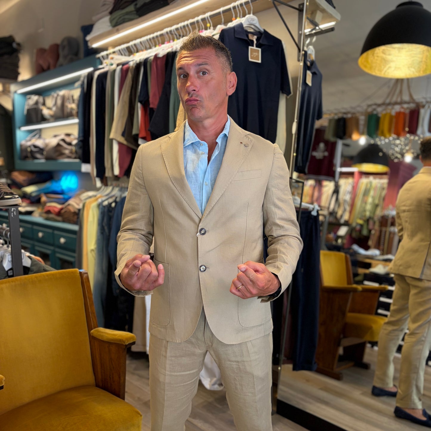 MOU - giacca lino sartoriale