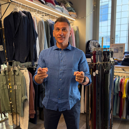 MOU - camicia lino sartoriale