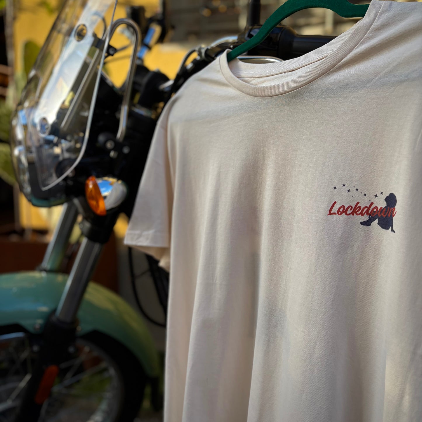 DREAMER - t-shirt bianca vintage con stampa