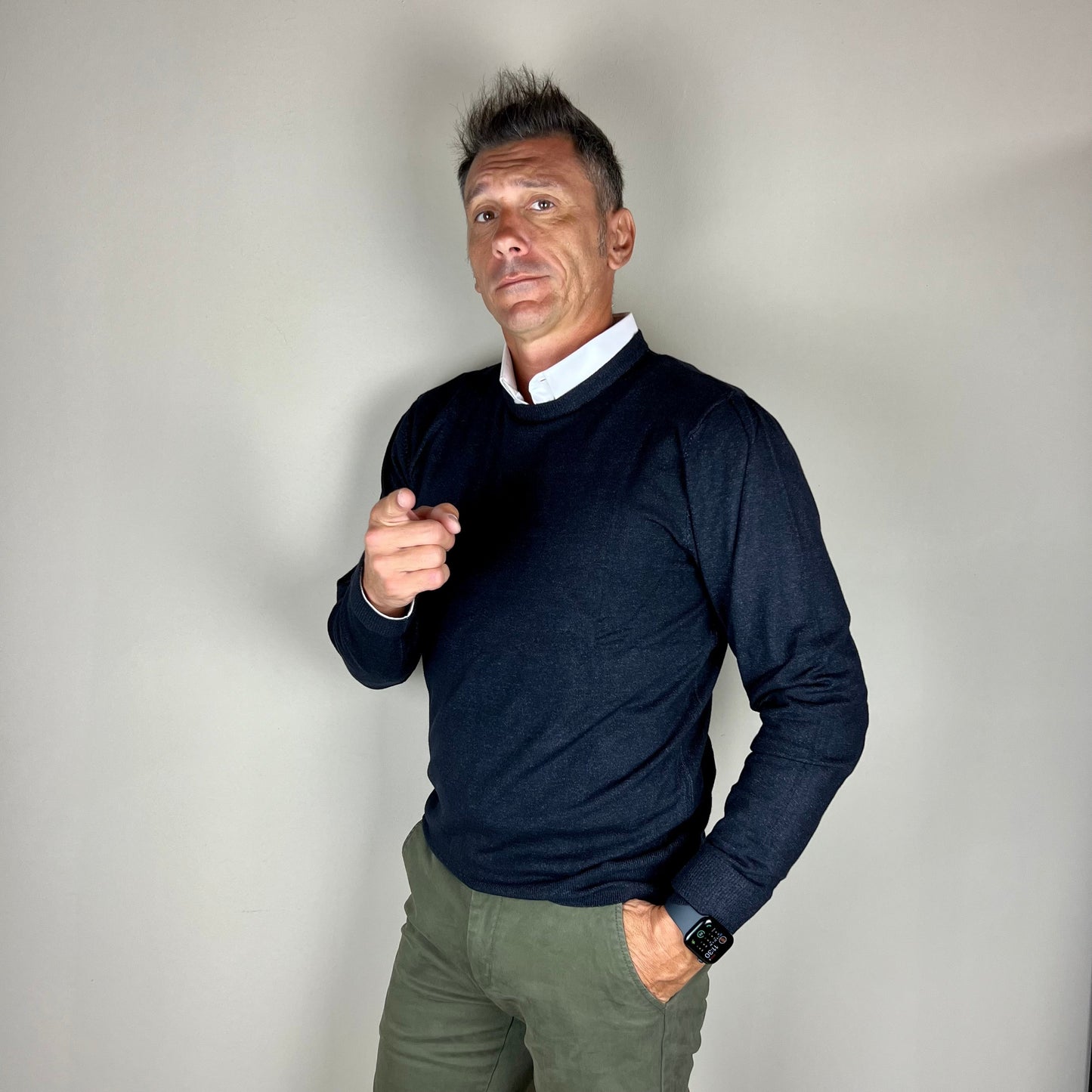 DUCA – maglioncino paricollo sartoriale