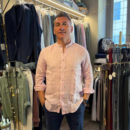 MOU KOREANA - camicia lino sartoriale koreana