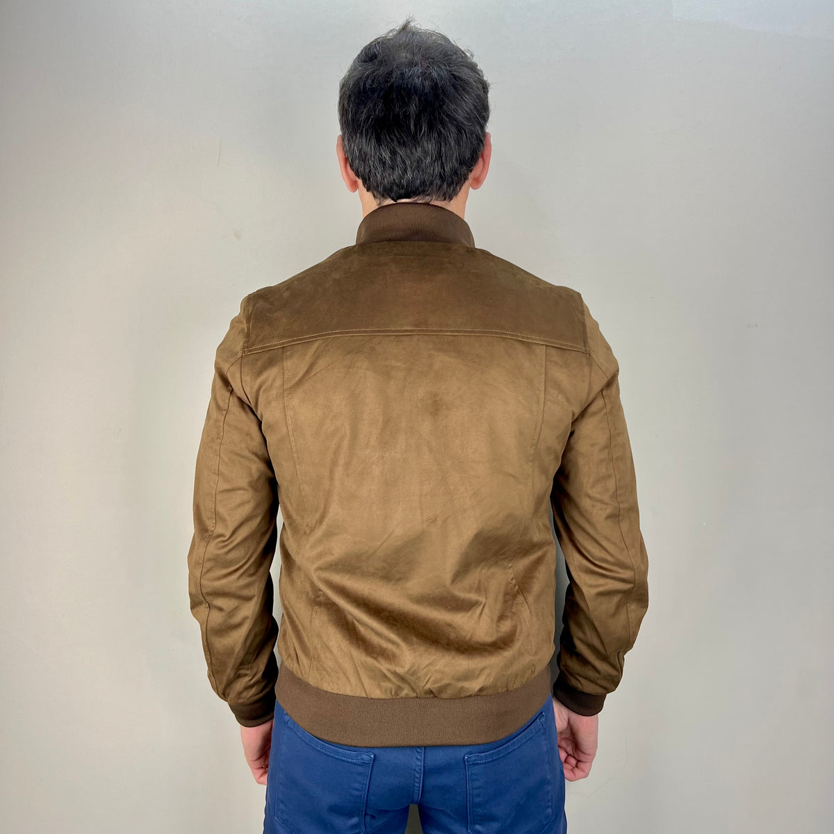 CAGNI - giacca scamosciata sartoriale leggera