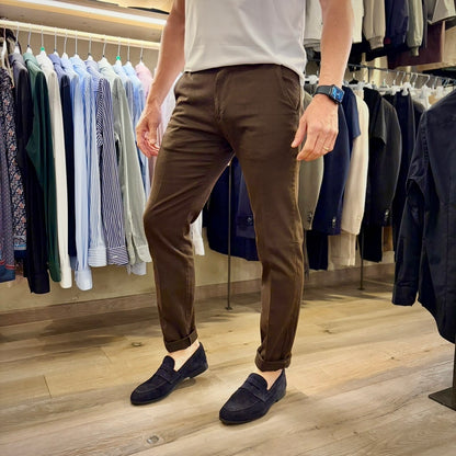 CESAR LIGHT – pantalone chino nido d’ape sartoriale