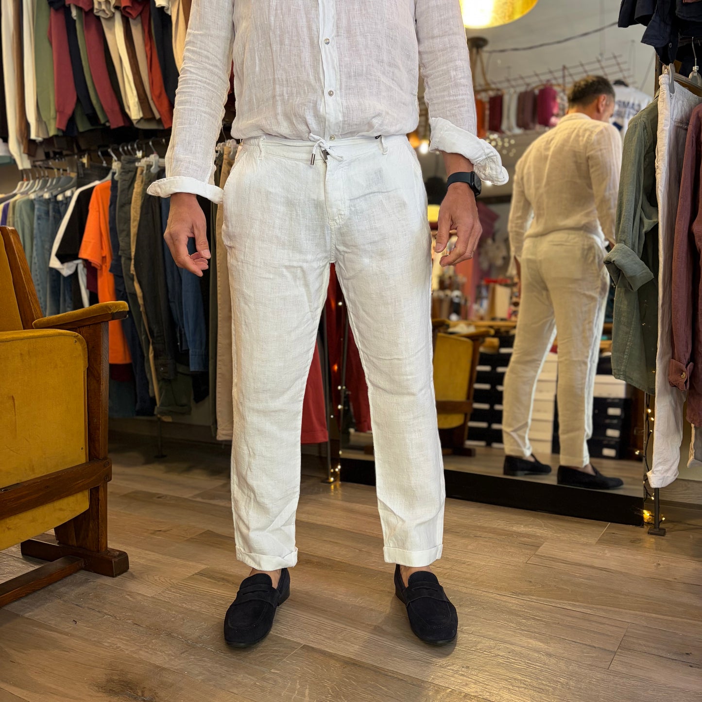 DINHO - pantalaccio lino sartoriale